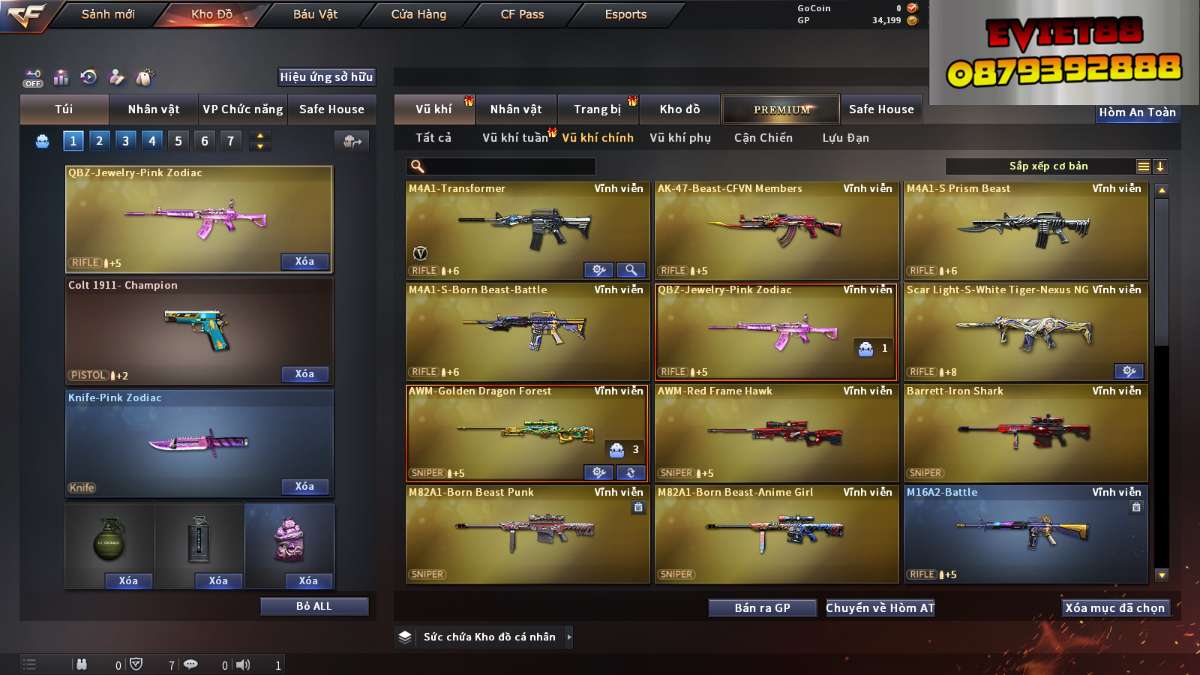 shop acc cf uy tin gia re